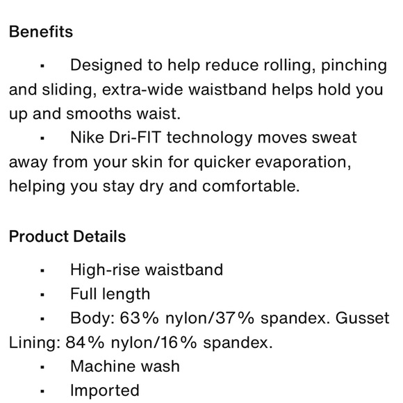 nike zenvy high waisted full length leggings - Picture 10 of 12